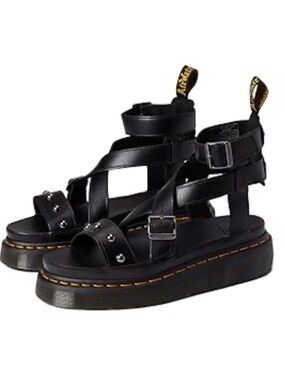 Dr. Martens Imojeen Brando Black Gladiator Sandals, US 5, L 6